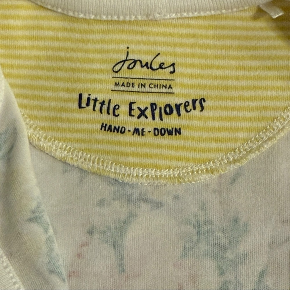 Joules Baby Girls Footed Sleeper – Floral Razzmatazz Print – Size 0-3 Months - Picture 5 of 8
